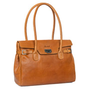 Benthill Damen Handtasche Echt-Leder | Henkeltasche aus weichem hochwertigem Rindsleder | Vintage Fashion Bag Beutel Shopper | Schultertasche