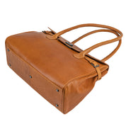Benthill Damen Handtasche Echt-Leder | Henkeltasche aus weichem hochwertigem Rindsleder | Vintage Fashion Bag Beutel Shopper | Schultertasche