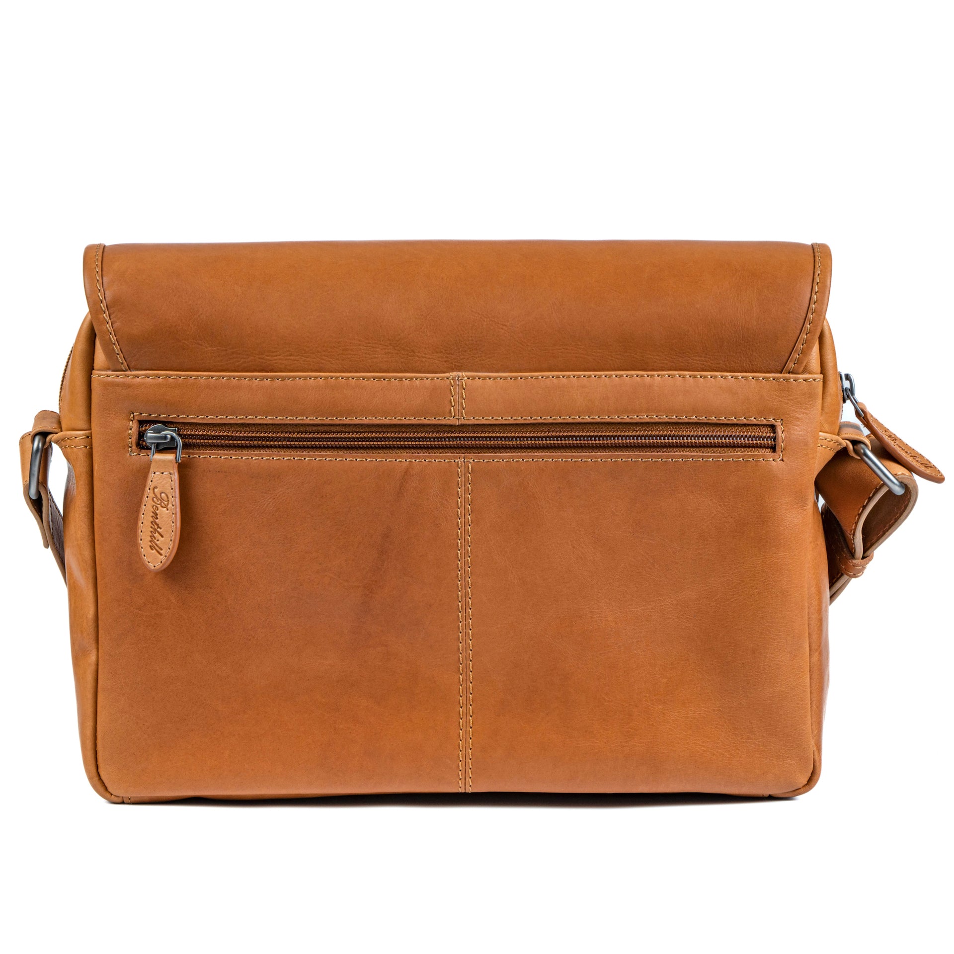 Benthill Messenger Bag Leder | Herren & Damen Umhängetasche aus hochwertigem Rindsleder | Vintage Schultertasche Echtleder Aktentasche