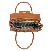 Benthill Damen Handtasche Echt-Leder | Henkeltasche aus weichem hochwertigem Rindsleder | Vintage Fashion Bag Beutel Shopper | Schultertasche