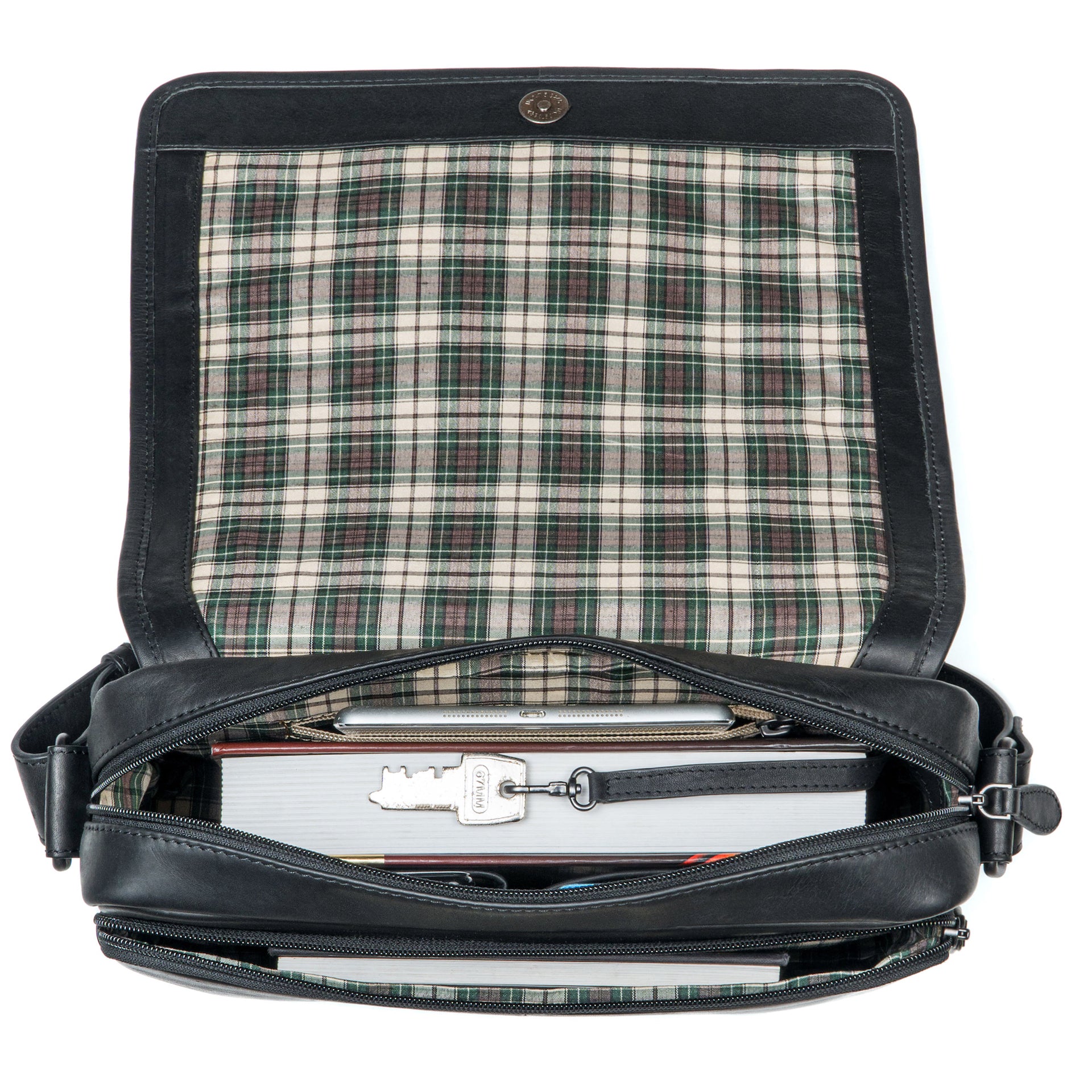 Benthill Umhängetasche Echt Leder | Herren & Damen Messenger Bag aus hochwertigem Rindsleder | Vintage Schultertasche Laptoptasche