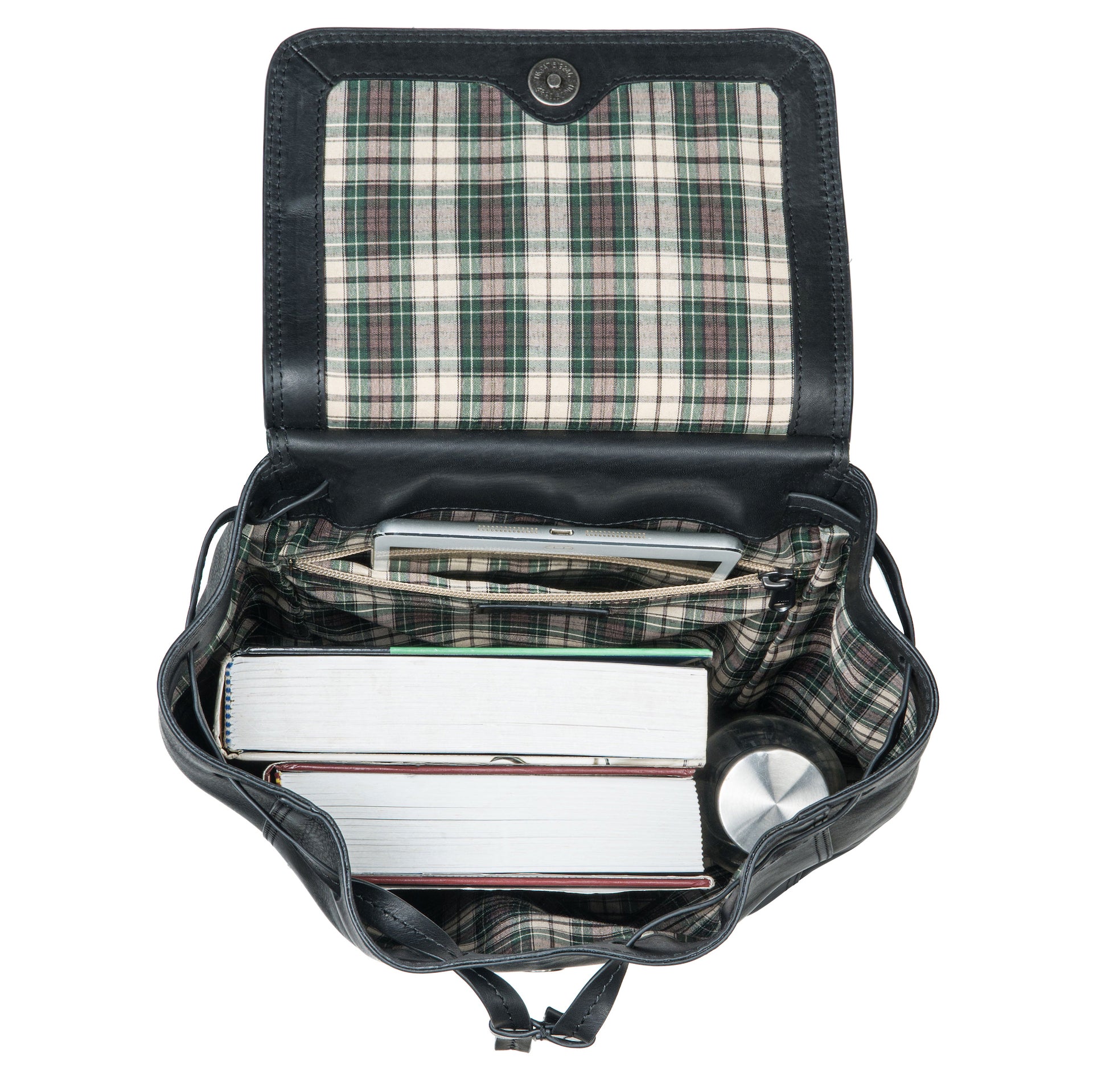 Benthill Rucksack aus hochwertigem Rindsleder | Kurierrucksack Fahrradrucksack Trekkingrucksack | Damen Herren Rucksack | Leder-Rucksack