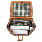 Benthill Rucksack aus hochwertigem Rindsleder | Kurierrucksack Fahrradrucksack Trekkingrucksack | Damen Herren Rucksack | Leder-Rucksack