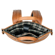 Benthill Rucksack Damen Herren Echt Leder | Kurierrucksack Fahrradrucksack Trekkingrucksack | Lederrucksack aus hochwertigem Rindsleder