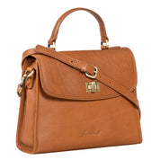 Benthill Handtasche Damen Leder Klein | Henkeltasche aus hochwertigem Rindsleder | Schultertasche Vintage | Frauen Tasche