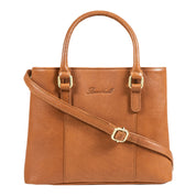 Benthill Handtaschen Damen Leder | Henkeltasche mit Umhängegurt | Vintage Echt Leder Damentasche | Mittelgroße Umhängetasche