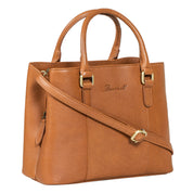 Benthill Handtaschen Damen Leder | Henkeltasche mit Umhängegurt | Vintage Echt Leder Damentasche | Mittelgroße Umhängetasche