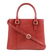 Benthill Handtaschen Damen Leder | Henkeltasche mit Umhängegurt | Vintage Echt Leder Damentasche | Mittelgroße Umhängetasche