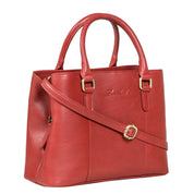 Benthill Handtaschen Damen Leder | Henkeltasche mit Umhängegurt | Vintage Echt Leder Damentasche | Mittelgroße Umhängetasche