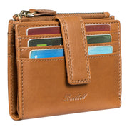 Benthill Geldbörse Echt Leder | Slim Portemonnaie aus echtem Rindsleder | Schmale Hochwertige Kreditkartenetui mit Kreditkartenfächer & Münzfach - Mini Wallet