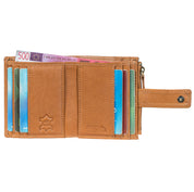 Benthill Geldbörse Echt Leder | Slim Portemonnaie aus echtem Rindsleder | Schmale Hochwertige Kreditkartenetui mit Kreditkartenfächer & Münzfach - Mini Wallet