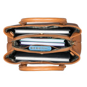 Benthill Handtaschen Damen Leder | Henkeltasche mit Umhängegurt | Vintage Echt Leder Damentasche | Mittelgroße Umhängetasche