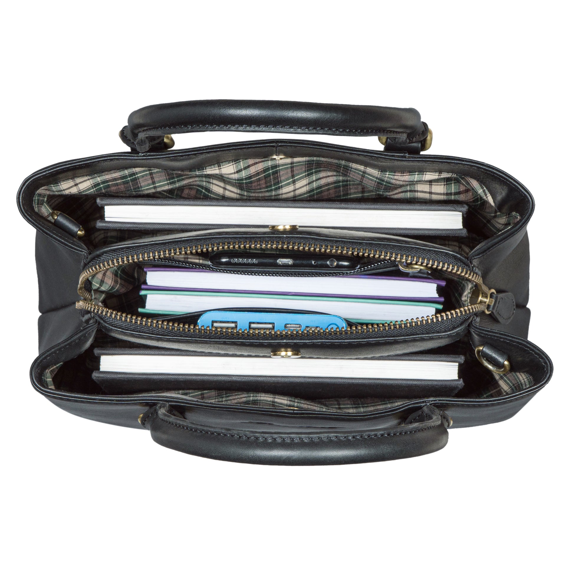 Benthill Handtaschen Damen Leder | Henkeltasche mit Umhängegurt | Vintage Echt Leder Damentasche | Mittelgroße Umhängetasche