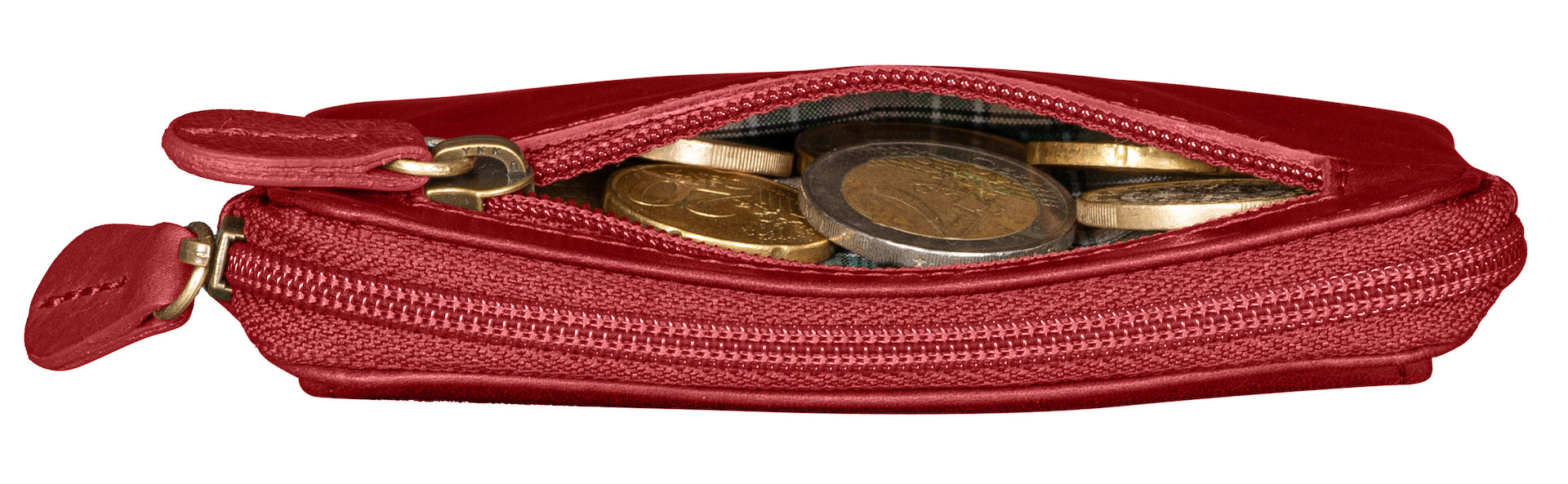 Benthill Schlüsseltasche Leder | Schlüsselbörse mit Münzfach| Kleines Schlüsseletui mit Kartenfach | Echt Leder Schüssel-Etui