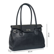 Benthill Damen Handtasche Echt-Leder | Henkeltasche aus weichem hochwertigem Rindsleder | Vintage Fashion Bag Beutel Shopper | Schultertasche