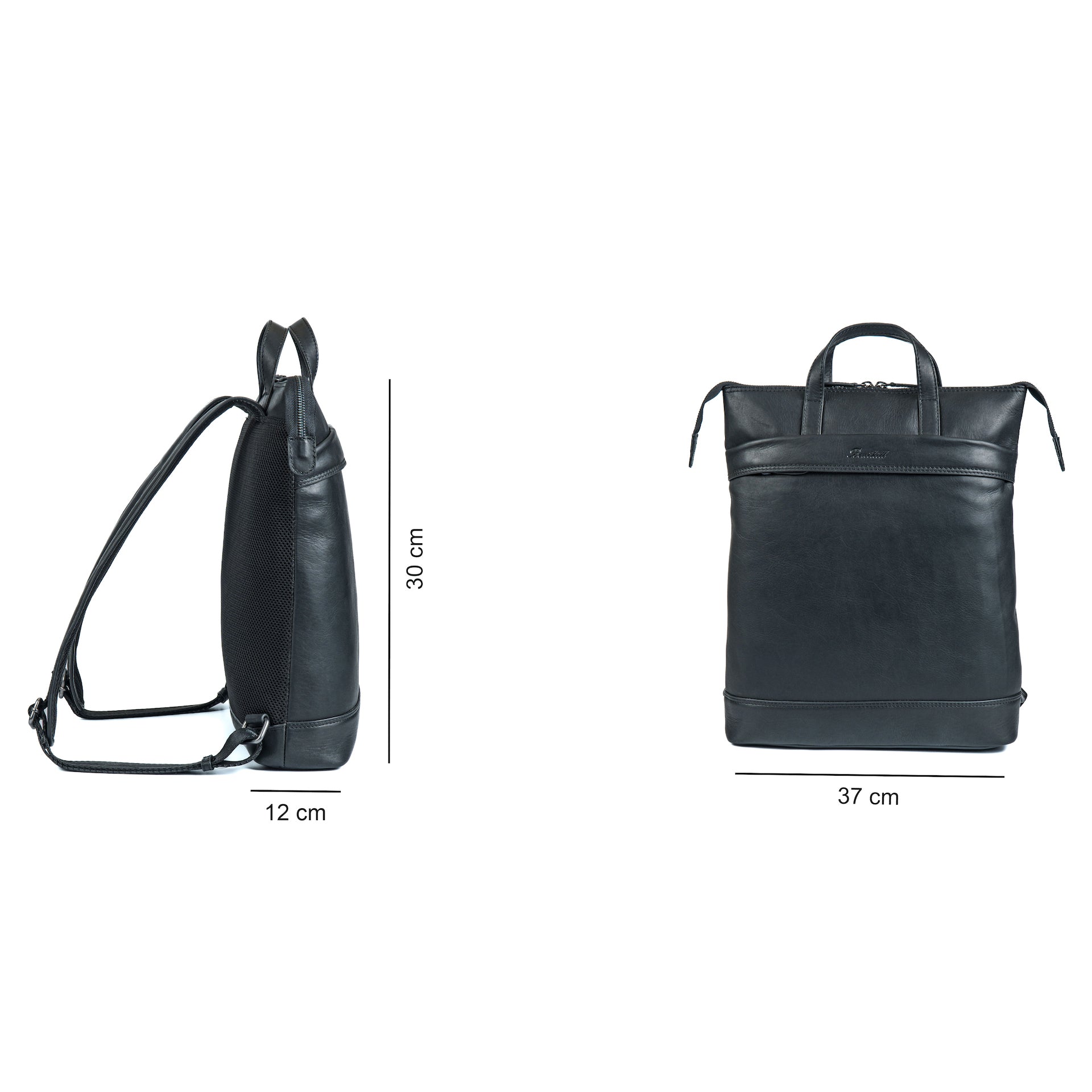 Benthill Rucksack Damen Herren Echt Leder | Kurierrucksack Fahrradrucksack Trekkingrucksack | Lederrucksack aus hochwertigem Rindsleder