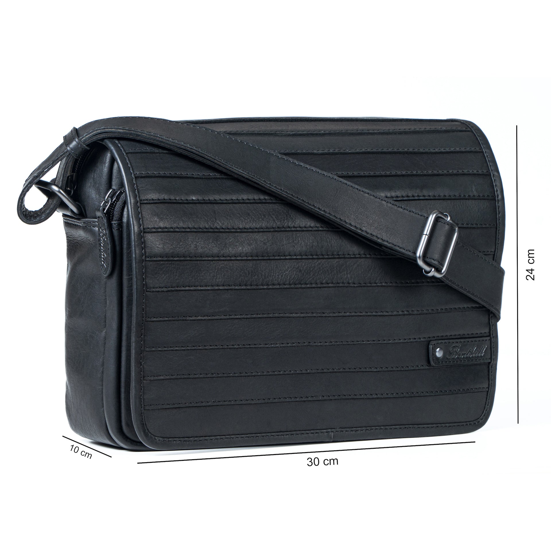 Benthill Messenger Bag Leder | Herren & Damen Umhängetasche aus hochwertigem Rindsleder | Vintage Schultertasche Echtleder Aktentasche