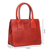 Benthill Handtasche Damen Echt Leder | Henkeltasche aus hochwertigem Rindsleder | Kleine Vintage Tasche Hobo Bag Beutel