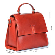 Benthill Kleine Handtasche Damen Echt Leder | Henkeltasche aus hochwertigem Rindsleder | Kleine Vintage Tasche Hobo Bag Beutel