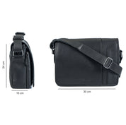 Benthill Umhängetasche Echt Leder | Herren & Damen Messenger Bag aus hochwertigem Rindsleder | Vintage Schultertasche Laptoptasche