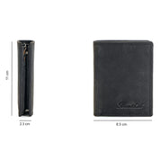 Benthill Geldbörse Herren Leder mit RFID | Portemonnaie aus hochwertigem Rindsleder | Ledergeldbörse Männer inkl. Geschenkbox