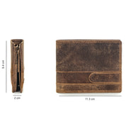 Benthill Geldbörse Herren Leder | Geldbeutel mit RFID-Schutz | Portemonnaie aus hochwertigem Rindsleder | Männer Brieftasche inkl. Geschenkbox