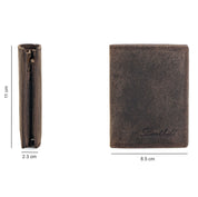 Benthill Geldbörse Herren Leder mit RFID | Portemonnaie aus hochwertigem Rindsleder | Ledergeldbörse Männer inkl. Geschenkbox