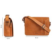Benthill Umhängetasche Echt Leder | Herren & Damen Messenger Bag aus hochwertigem Rindsleder | Vintage Schultertasche Laptoptasche