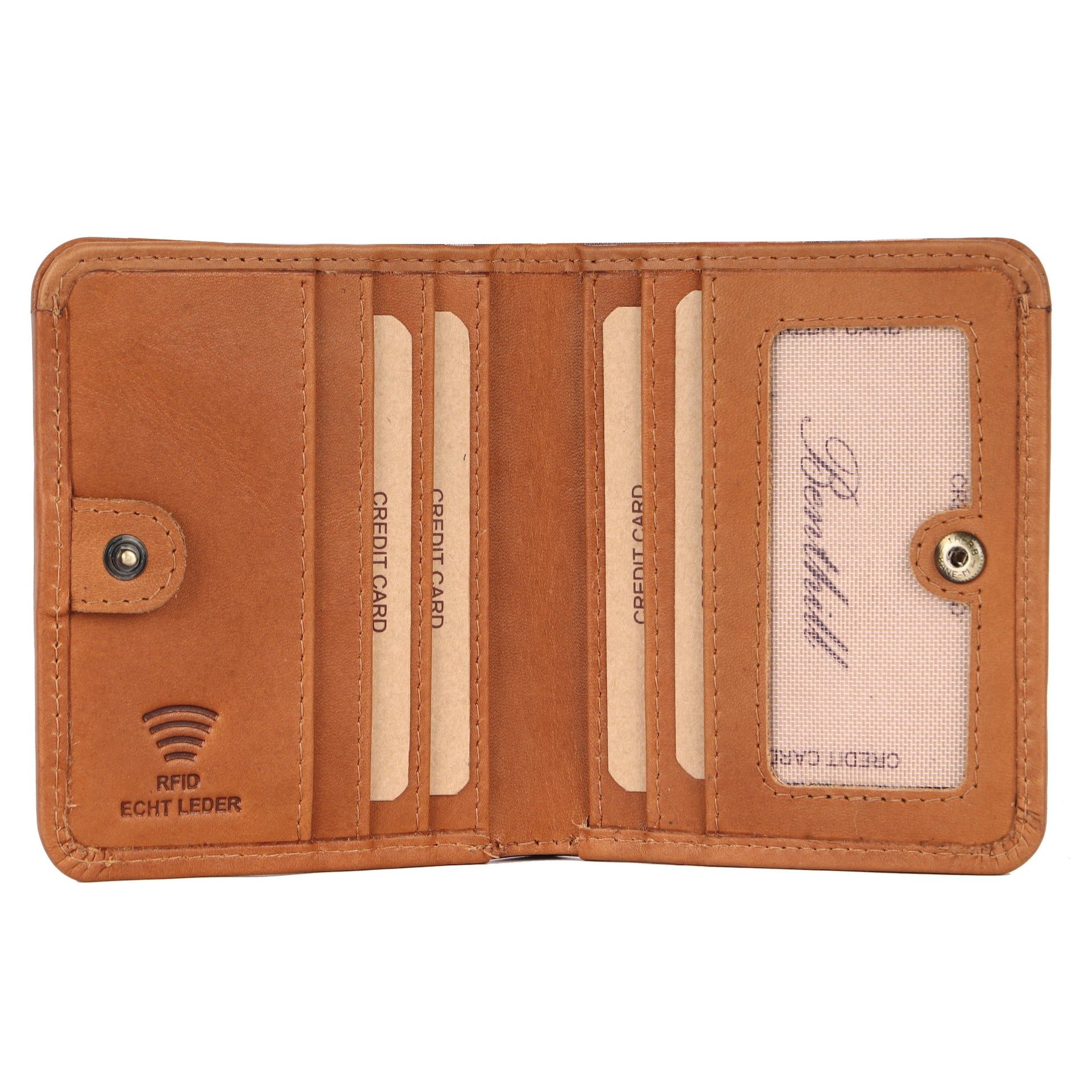 Benthill Kleine Geldbörse Echt Leder | Damen & Herren Geldbeutel RFID Schutz | Minibörse Mini Portemonnaie