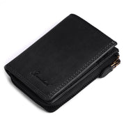 Benthill Kleine Geldbörse Echt Leder | Damen & Herren Geldbeutel mit RFID Schutz | 7 Kartenfächer | Slim-Wallet inkl. Geschenkbox