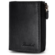 Benthill Kleine Geldbörse Echt Leder | Damen & Herren Geldbeutel mit RFID Schutz | 7 Kartenfächer | Slim-Wallet inkl. Geschenkbox