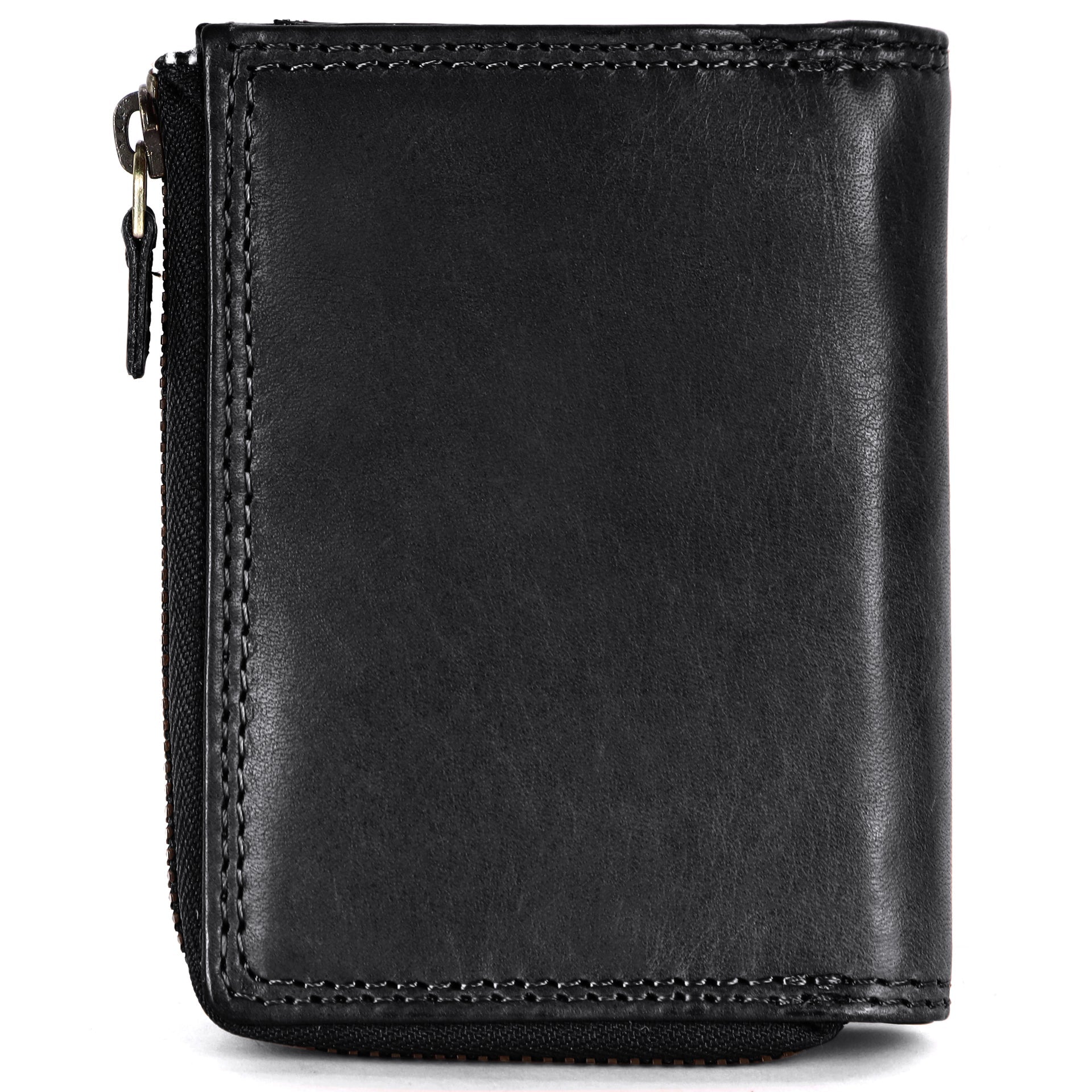 Benthill Kleine Geldbörse Echt Leder | Damen & Herren Geldbeutel mit RFID Schutz | 7 Kartenfächer | Slim-Wallet inkl. Geschenkbox