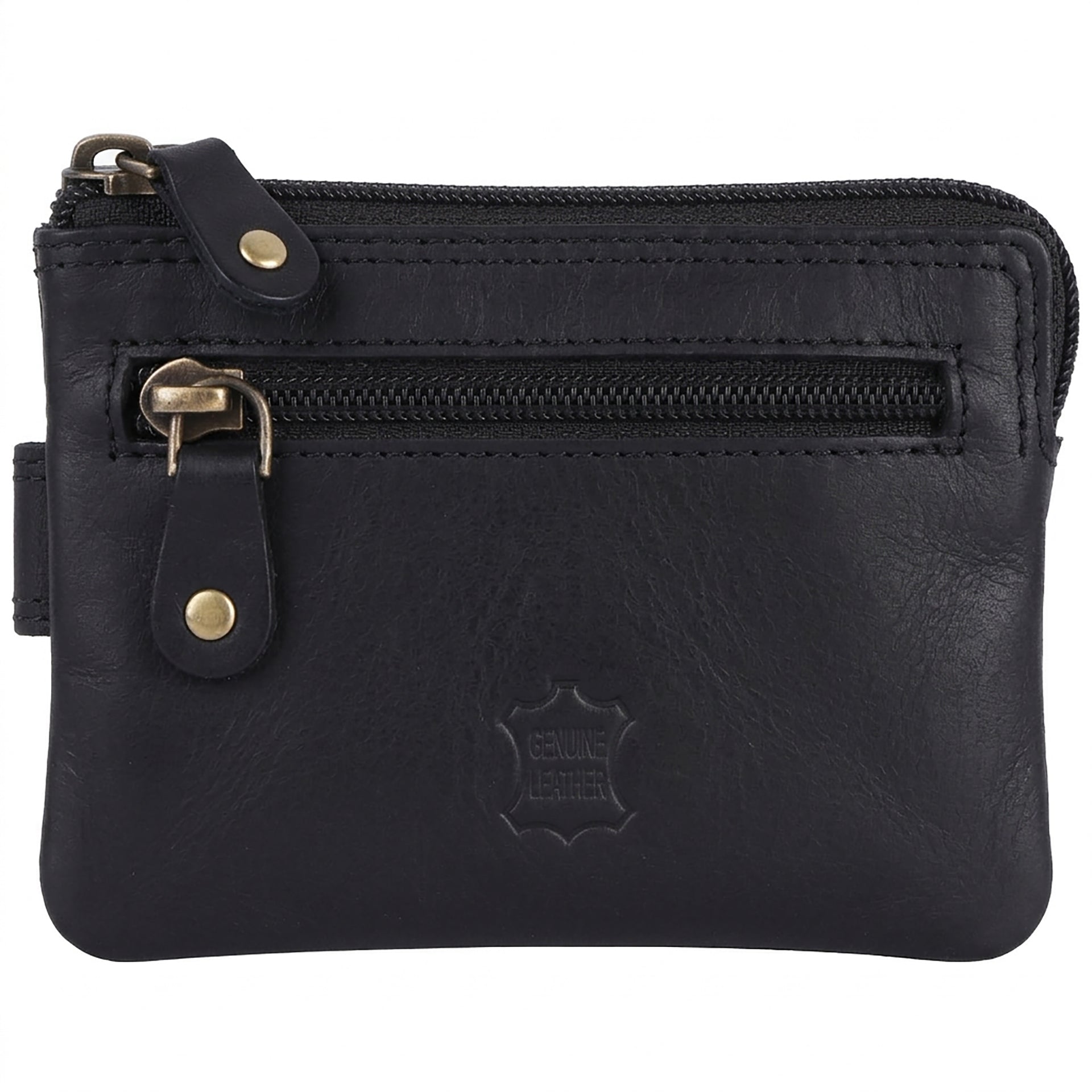 Benthill Schlüsseletui Leder Damen & Herren | Schlüsselmäpchen mit Kartenfächern | Schlüsseltasche als Mini-Börse mit Münzfach inkl. Geschenkbox