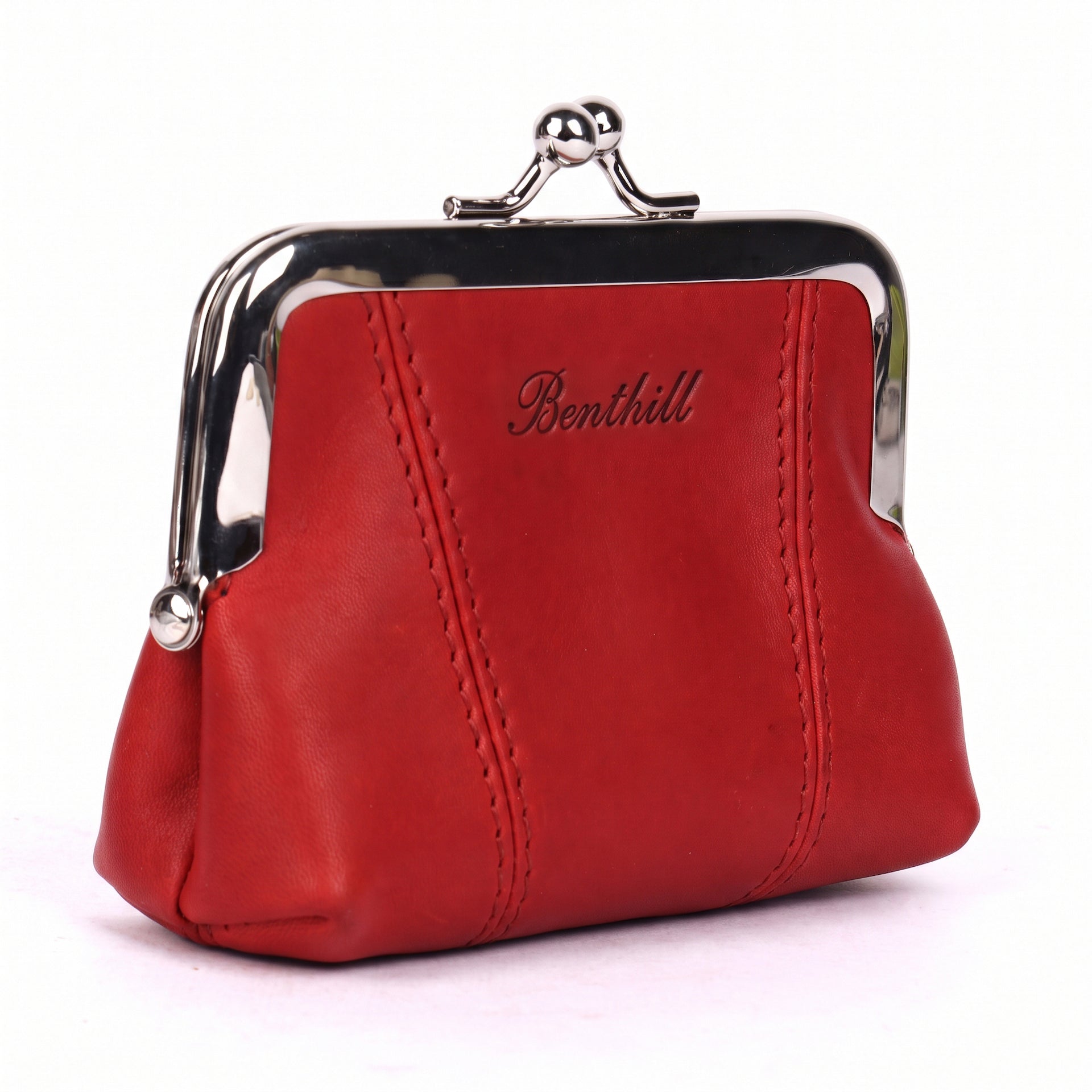 Benthill Geldbeutel Echt Leder Portemonnaie | Geldtasche Echt Leder Kleingeldschütte | Geldbörse Münzbörse
