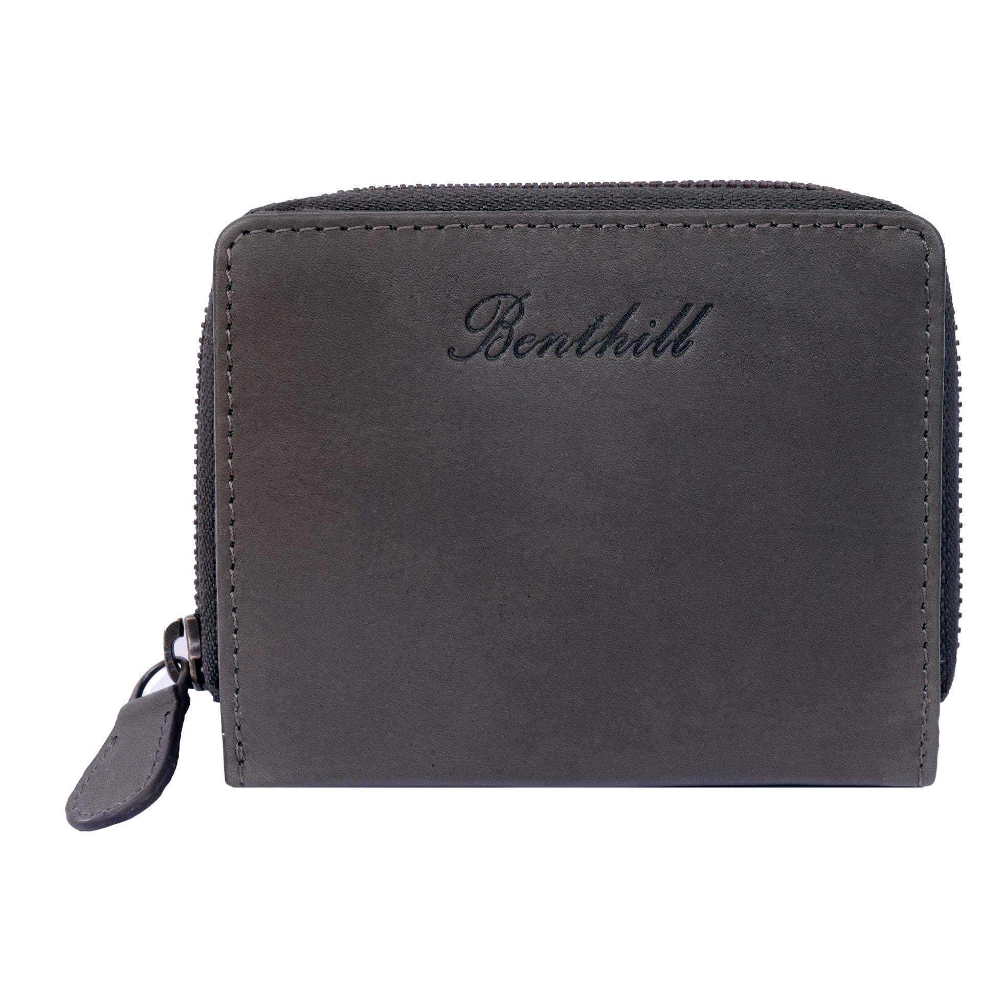 Benthill Kleine Geldbörse Echt Leder | Damen & Herren Portemonnaie mit RFID Schutz | 8 Kartenfächer | Slim-Wallet inkl. Geschenkbox