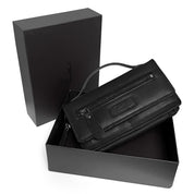 Benthill Reisebrieftasche XXL Echt-Leder - Kleine Umhängetasche aus echtem Leder - Travel Dokumententasche - Großes Portemonnaie - Handgelenktasche