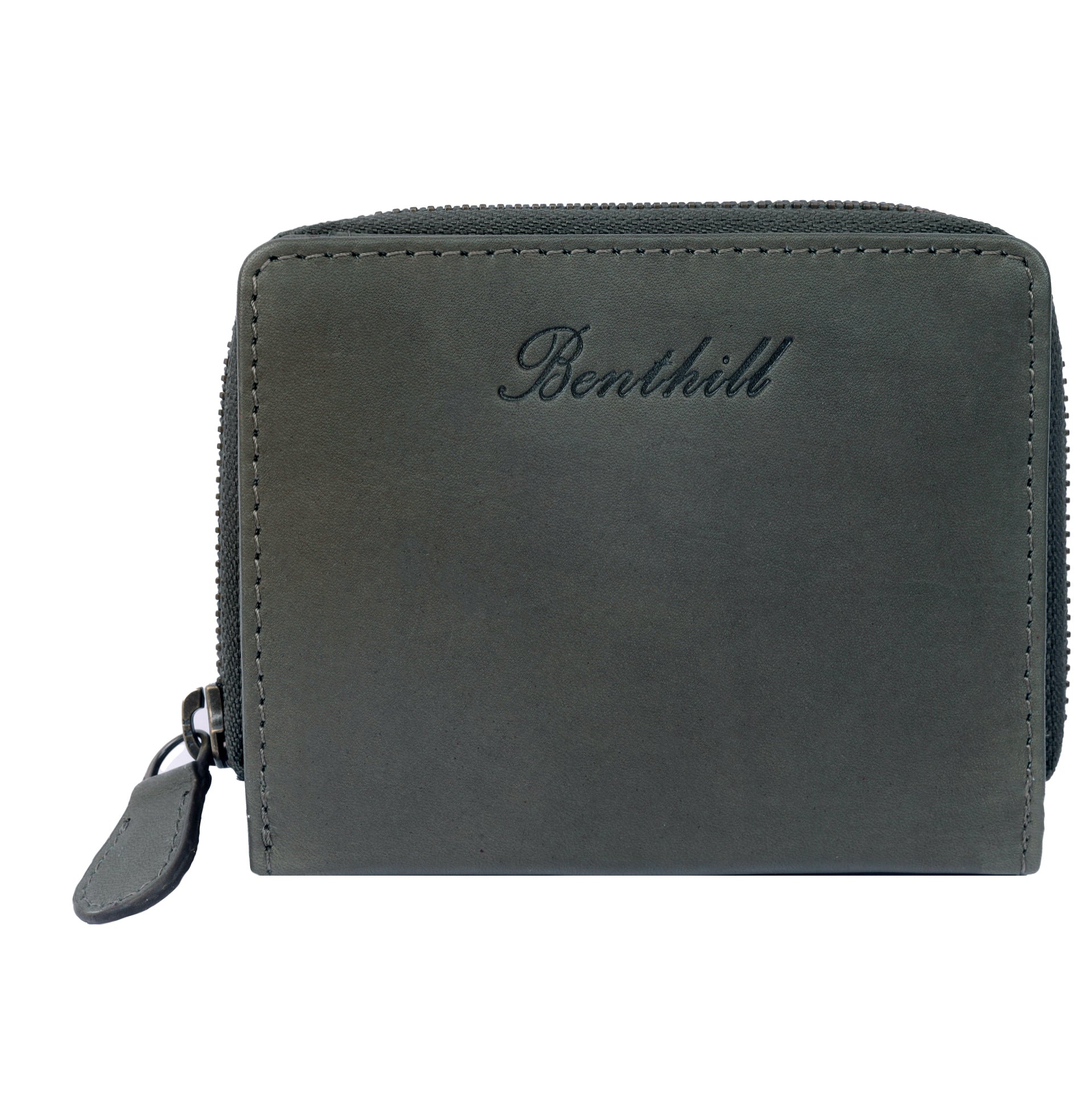 Benthill Kleine Geldbörse Echt Leder | Damen & Herren Portemonnaie mit RFID Schutz | 8 Kartenfächer | Slim-Wallet inkl. Geschenkbox