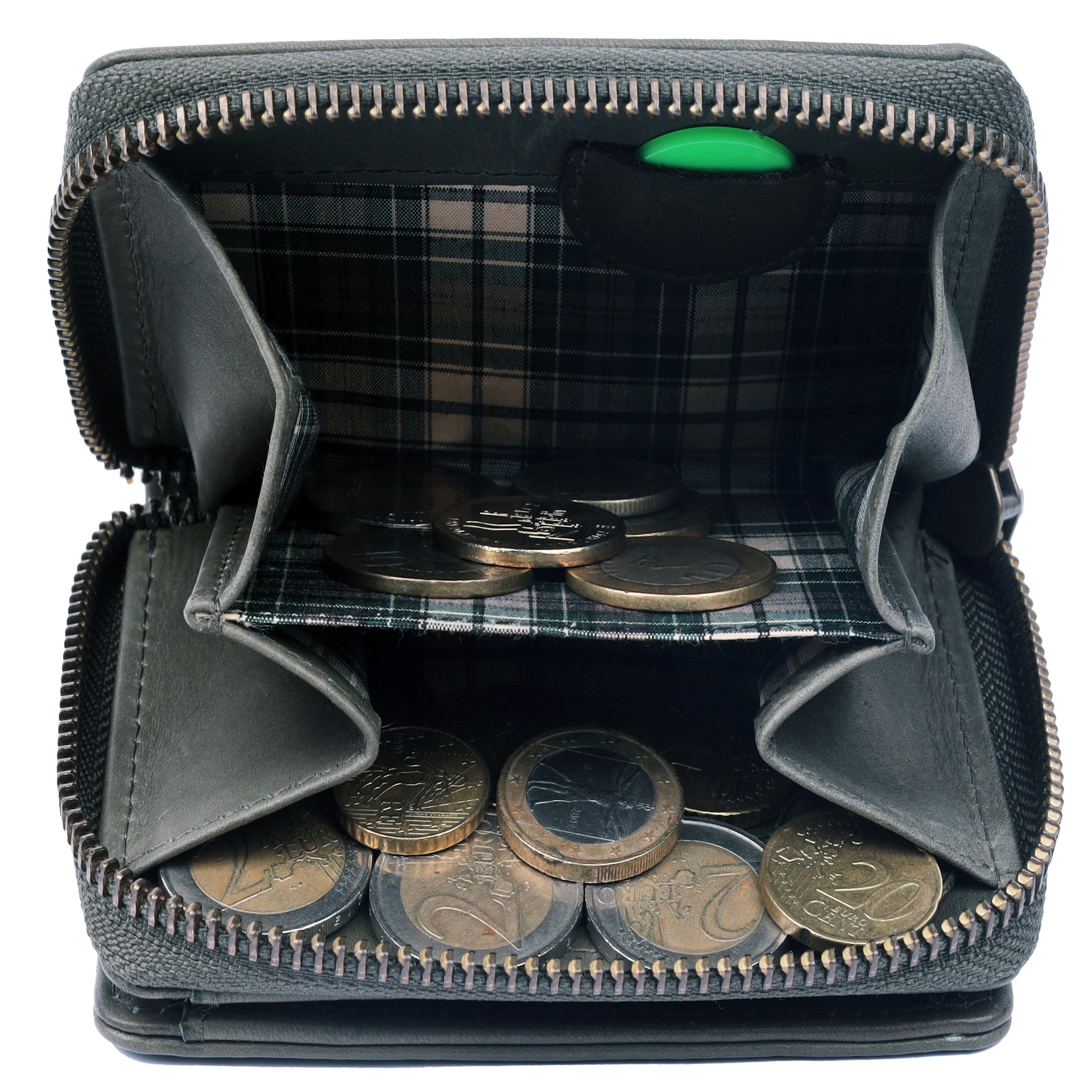 Benthill Kleine Geldbörse Echt Leder | Damen & Herren Portemonnaie mit RFID Schutz | 8 Kartenfächer | Slim-Wallet inkl. Geschenkbox