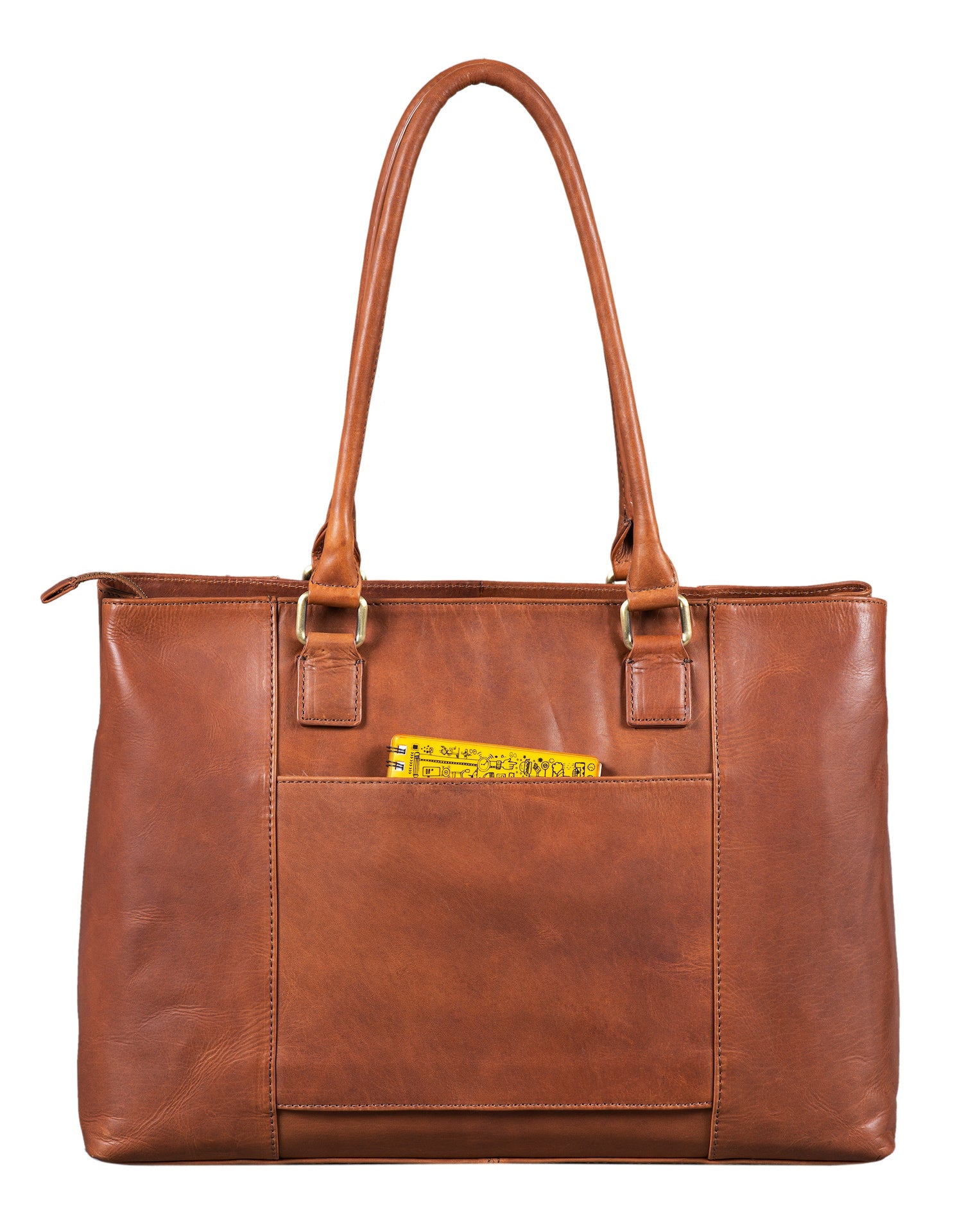 Benthill Damen Tasche Echt Leder | Große Handtasche aus echtem Rindsleder | Vintage Henkeltasche mit vielen Fächern | Damen Schultertasche Gross mit viel Platz