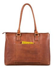 Benthill Damen Tasche Echt Leder | Große Handtasche aus echtem Rindsleder | Vintage Henkeltasche mit vielen Fächern | Damen Schultertasche Gross mit viel Platz