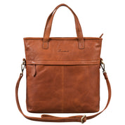 Benthill Leder Shopper Damen | Umhängetasche aus echtem Rindsleder | Große Schultertasche mit Henkeln | Vintage Handtasche