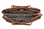 Benthill Damen Tasche Echt Leder | Große Handtasche aus echtem Rindsleder | Vintage Henkeltasche mit vielen Fächern | Damen Schultertasche Gross mit viel Platz