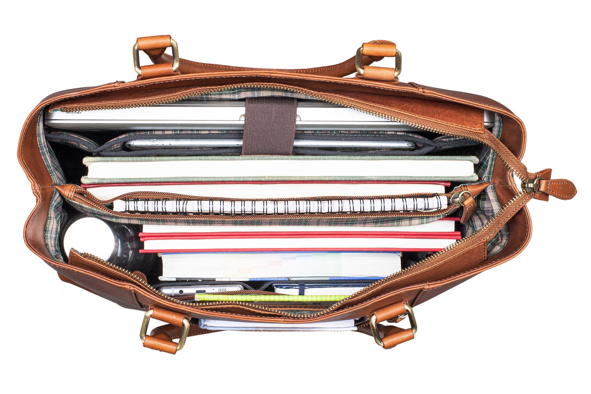 Benthill Damen Tasche Echt Leder | Große Handtasche aus echtem Rindsleder | Vintage Henkeltasche mit vielen Fächern | Damen Schultertasche Gross mit viel Platz