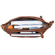 Benthill Echt Leder Damen Schultertasche | Vintage Umhängetasche aus weichem Rindsleder | Ledertasche für Frauen | Kleine Damentasche