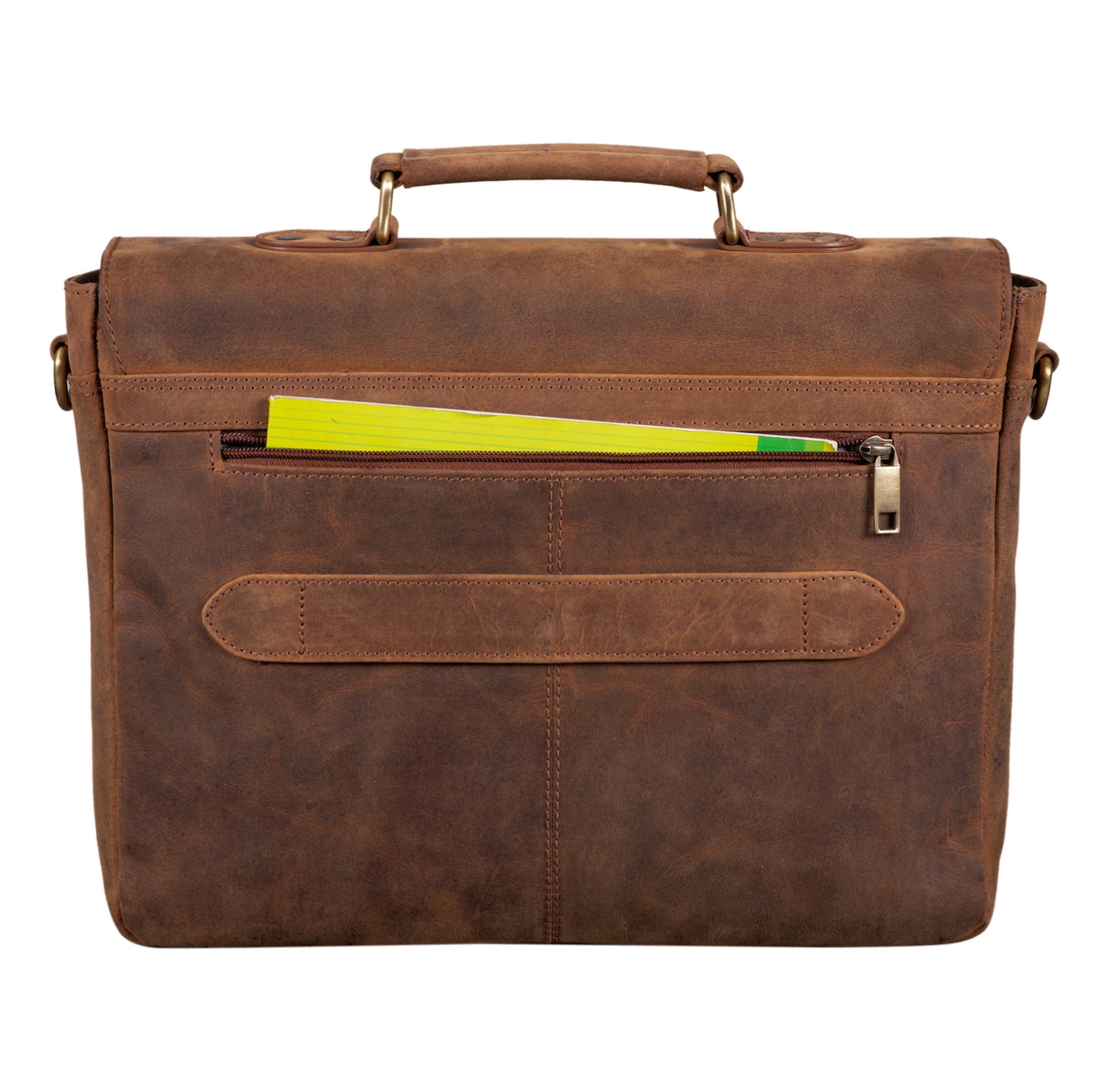 Benthill Aktentasche Leder Laptoptasche - Ledertasche für Herren und Damen - Briefcase - Umhängetasche aus echtem Leder - Schultertasche für Laptop