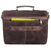 Benthill Aktentasche Leder Laptoptasche - Ledertasche für Herren und Damen - Briefcase - Umhängetasche aus echtem Leder - Schultertasche für Laptop