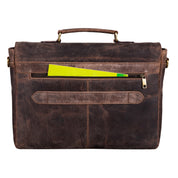Benthill Aktentasche Leder Laptoptasche - Ledertasche für Damen und Herren Gross - Briefcase - Umhängetasche aus echtem Leder - Große Schultertasche für Laptop