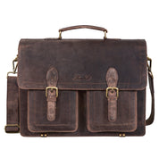 Benthill Aktentasche Leder Laptoptasche - Umhängetasche für Herren und Damen Gross - Briefcase - Ledertasche aus echtem Leder - Große Schultertasche für Laptop
