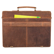 Benthill Aktentasche Leder Laptoptasche - Umhängetasche für Herren und Damen Gross - Briefcase - Ledertasche aus echtem Leder - Große Schultertasche für Laptop