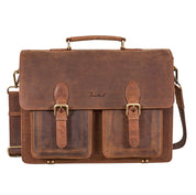 Benthill Aktentasche Leder Laptoptasche - Umhängetasche für Herren und Damen Gross - Briefcase - Ledertasche aus echtem Leder - Große Schultertasche für Laptop